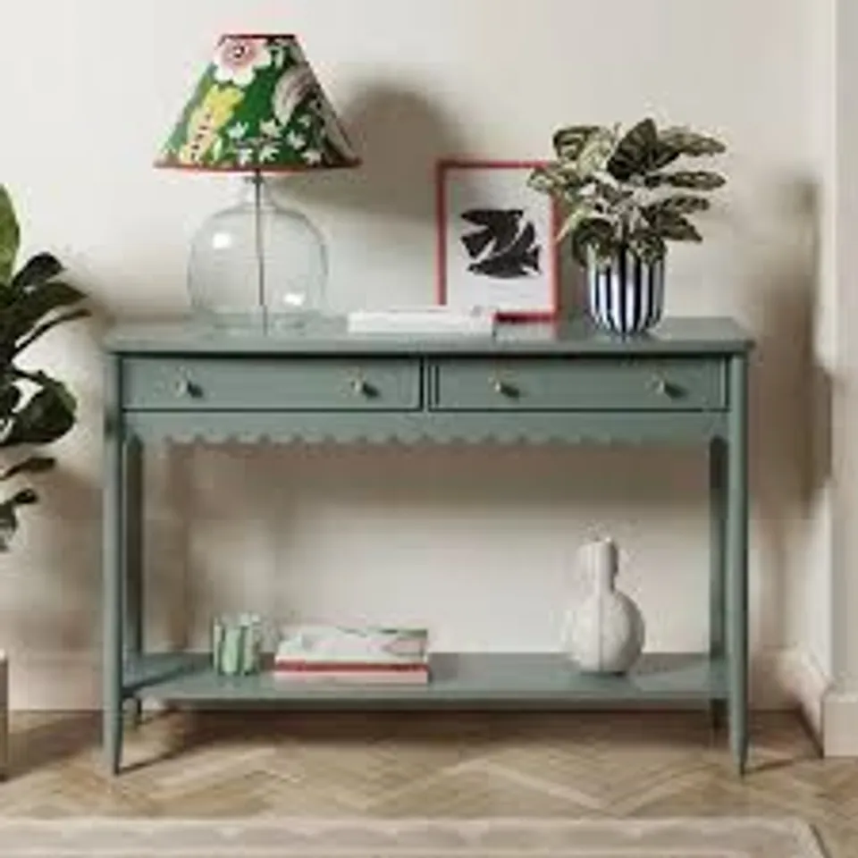 BOXED REMI CONSOLE TABLE - GREEN (1 BOX)