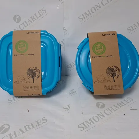 BOXED SET OF NESTING TUPPERWARE IN BLUE