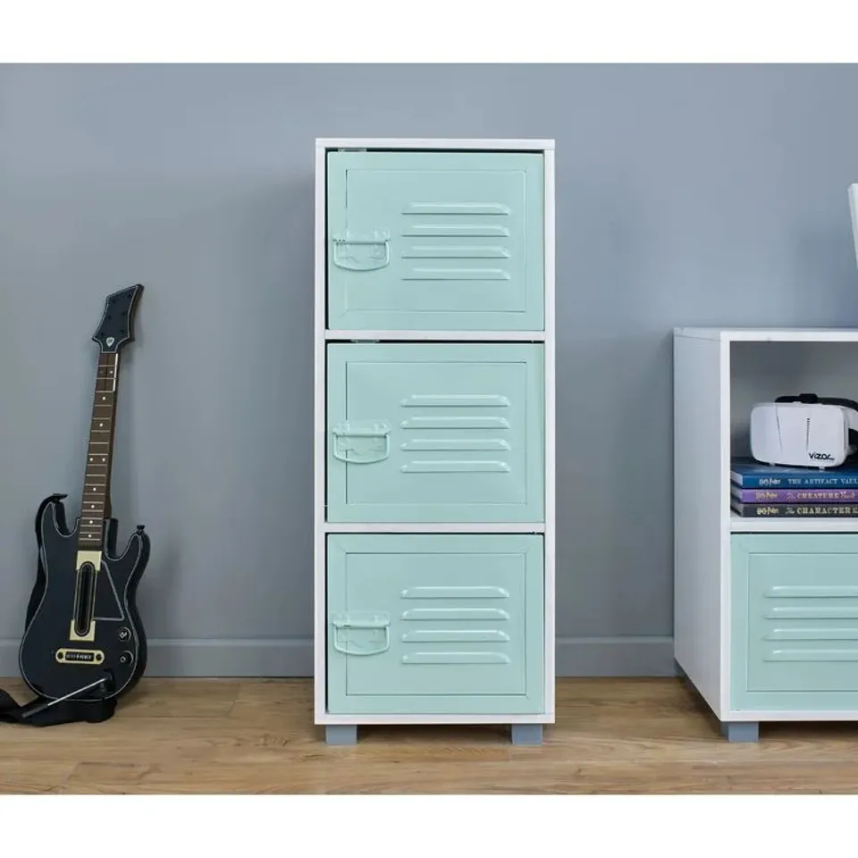 BOXED AARONA 17 STORIES TOY ORGANISER , GREEN 