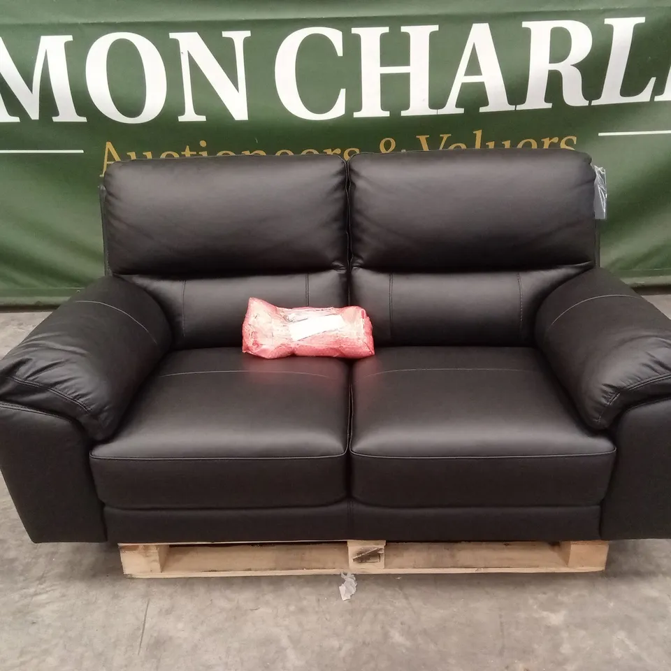 LESTA 2 SEATER LEATHER SOFA RRP £749