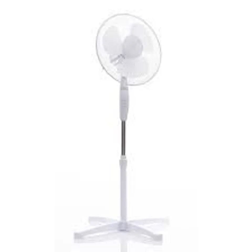 BOXED DAWOO ELECTRIC PEDESTAL FLOOR FAN - ADJUSTABLE FAN HEAD - HIGH AIRFLOW POWERFUL 3 SPEED