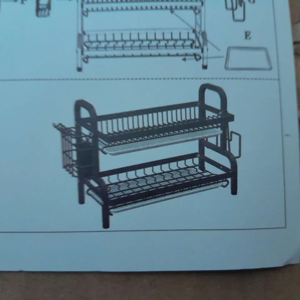 2-TIER DISH DRAINER RACK