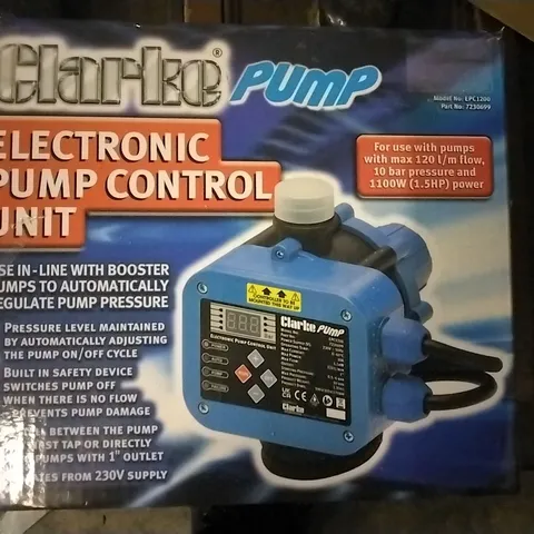 BOXED CLARKE EPC1200 ELECTRONIC WATER PUMP CONTROL UNIT (1.1KW)