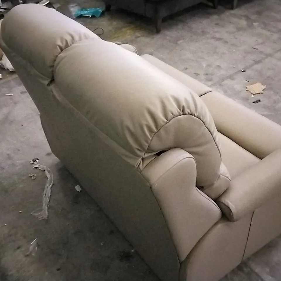 QUALITY BRITISH DESIGNED & MANUFACTURED G PLAN MOCHA LEATHER 2 SEATER SOFA 