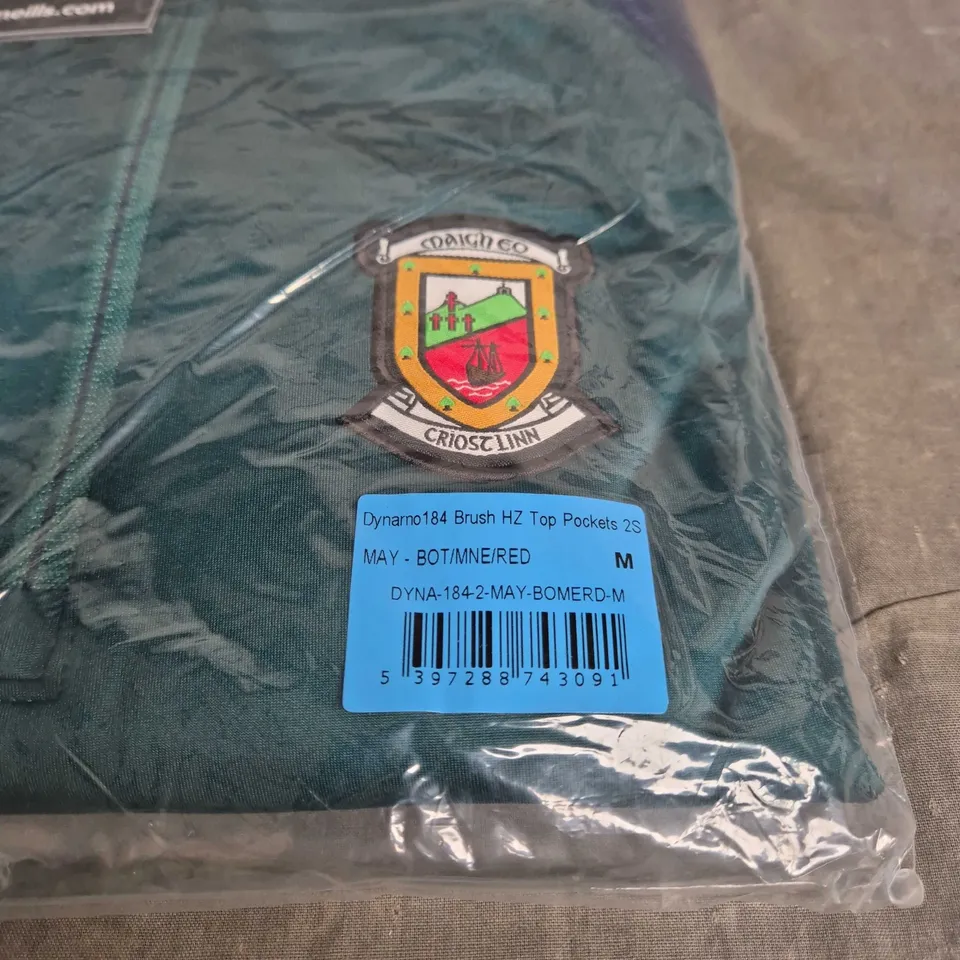 ONEILLS GAA CO MAYO 1/4 ZIP UP TOP MEDIUM. BAGGED