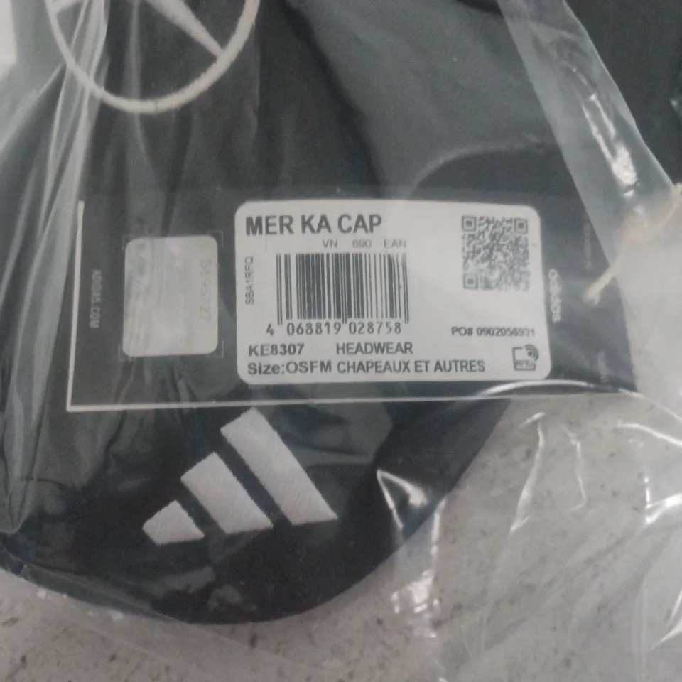 MERCEDES-BENZ CAP – BLACK OSFM HEADWEAR (ONE SIZE FITS MOST)