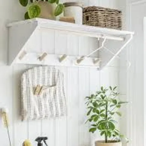 BOXED MELCOMBE SLATTED LAUNDRY SHELF 