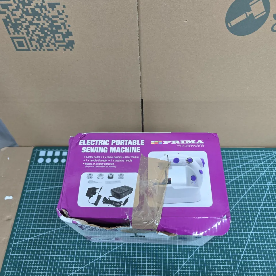 PRIMA HOUSEWARE ELECTRIC PORTABLE SEWING MACHINE – BOXED