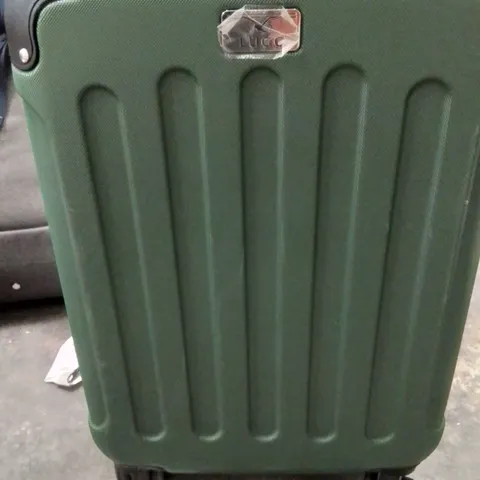 UNBOXED KEPLIN LUGG SMALL SIZE TRAVEL SUITCASE WITH WHEELS SECURE LOCK SYSTEM GREEN COLOUR 