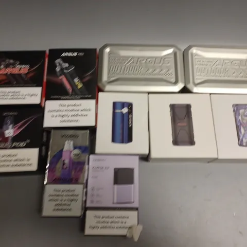 APPROXIMATELY 10 ASSORTED E-CIGARETTE PRODUCTS TO INCLUDE INNOKIN, VOOPOO, ARGUS PRO ETC 