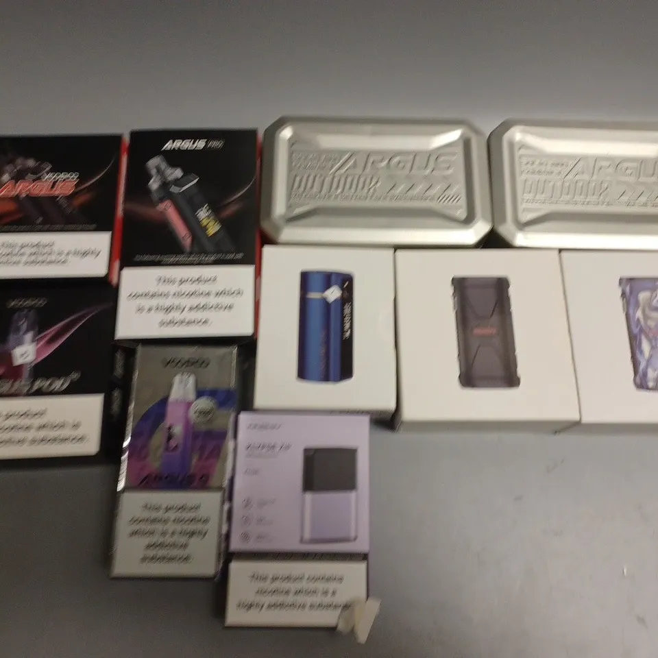 APPROXIMATELY 10 ASSORTED E-CIGARETTE PRODUCTS TO INCLUDE INNOKIN, VOOPOO, ARGUS PRO ETC 