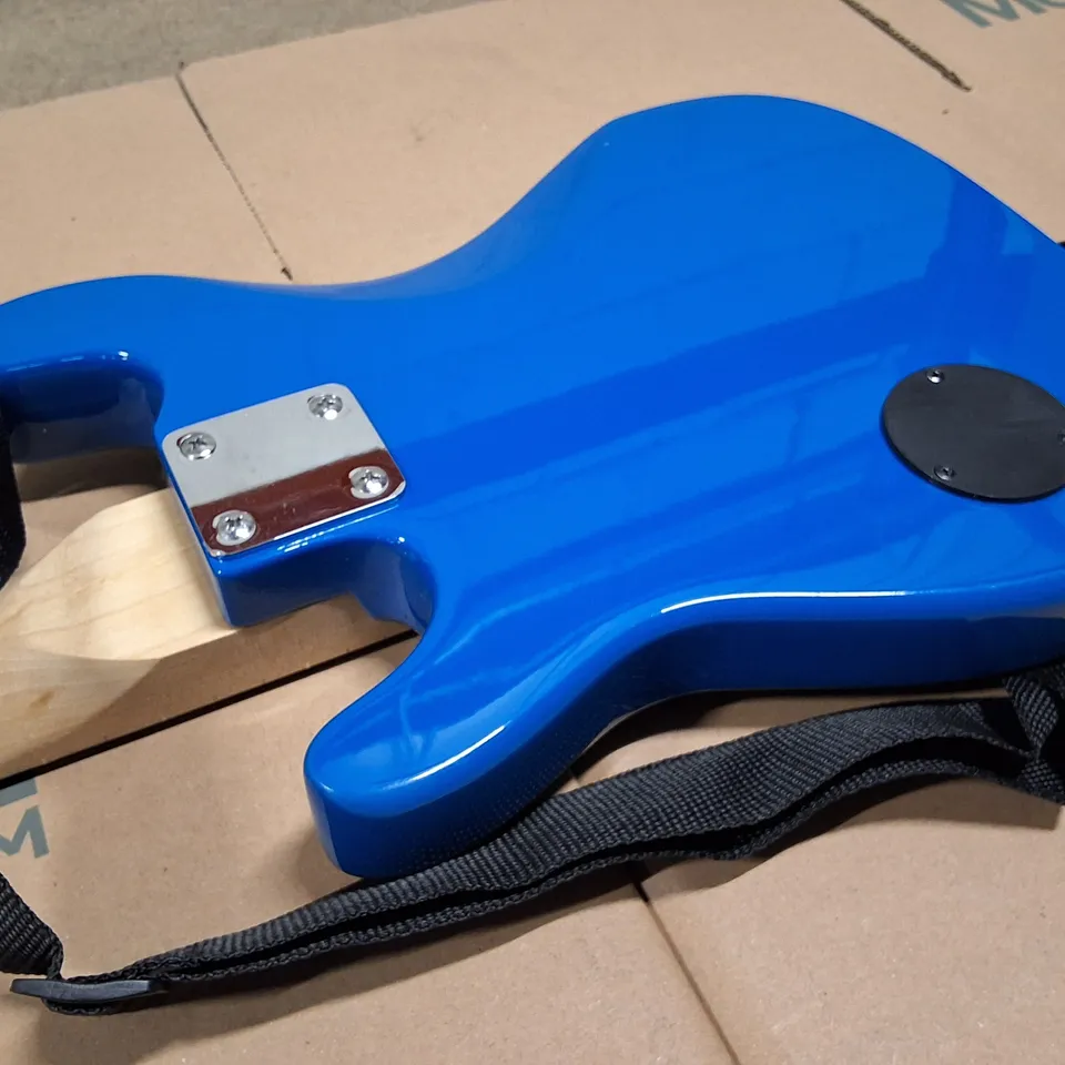 3RD AVE BLUE CAMOUFLAGE ELECTRIC GUITAR – WITH STRAP & MINI AMP