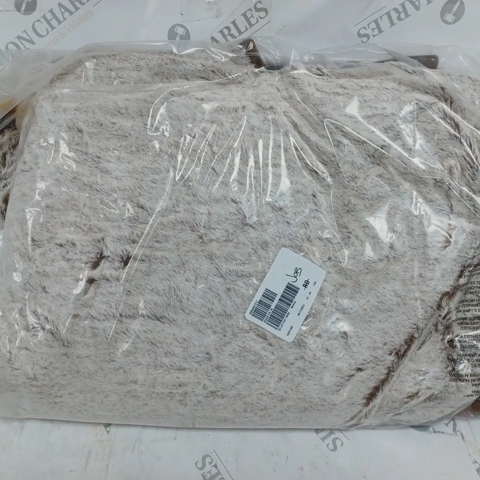 COZEE HOME LUXURY HEATED BLANKET - NATURAL