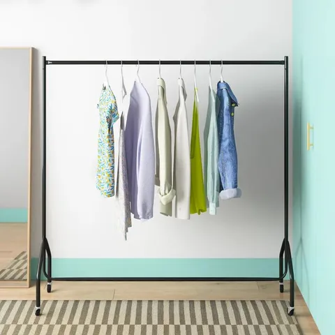 BOXED 150CM ROLLING CLOTHES RACKS
