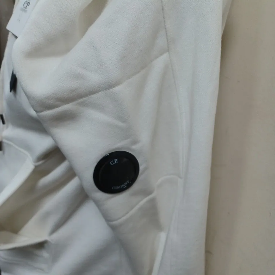 LARGE MENS CP COMPANY JUMPER GAUZE WHITE 