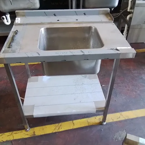STAINLESS STEEL INDUSTRIAL CATERING WAH BASIN AND SHEL UNIT