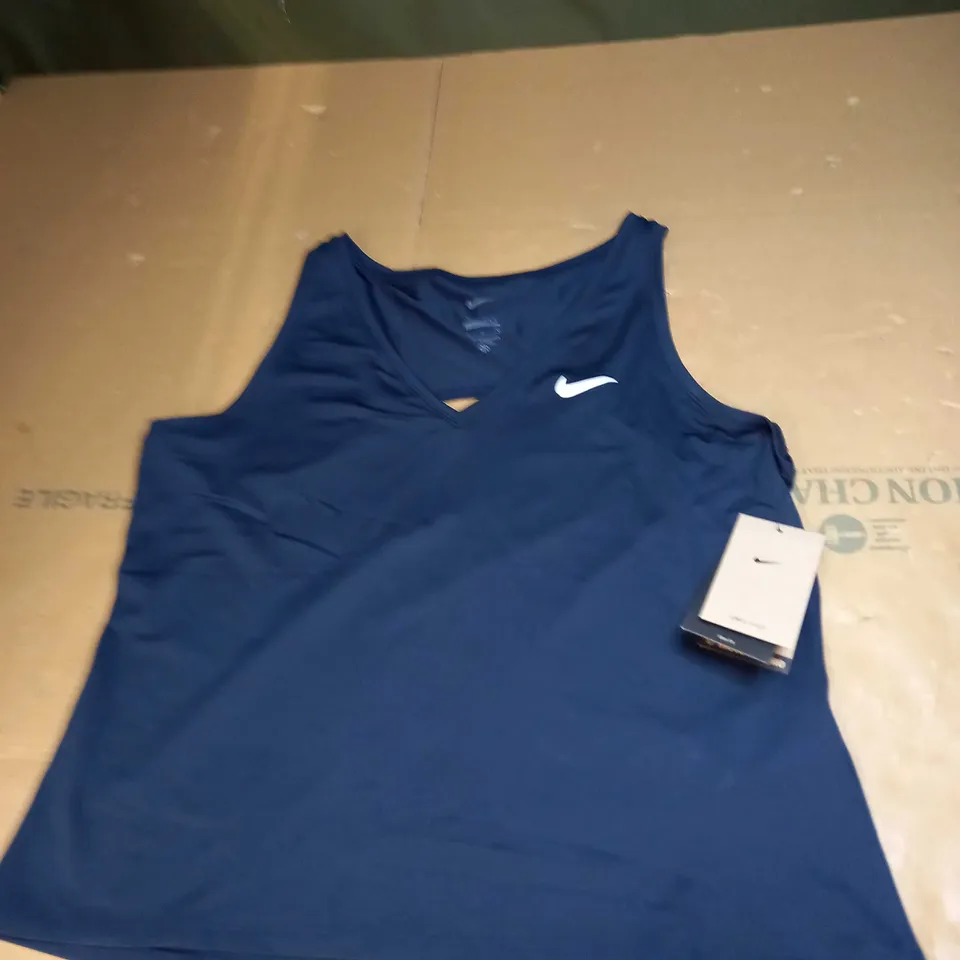 NIKE LOGO NAVY VEST SIZE L