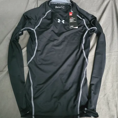 UNDER ARMOUR MENS LONG SLEEVE COMPRESSION SHIRT IN BLACK - SMALL