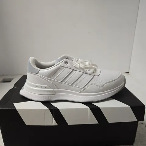 ADIDAS WHITE LEATHER TRAINERS BOXED UK 6.5 WOMENS