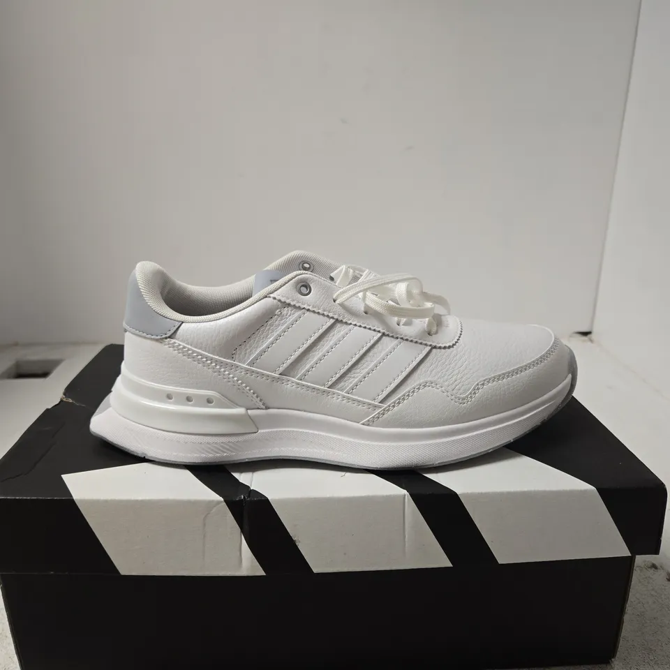 ADIDAS WHITE LEATHER TRAINERS BOXED UK 6.5 WOMENS