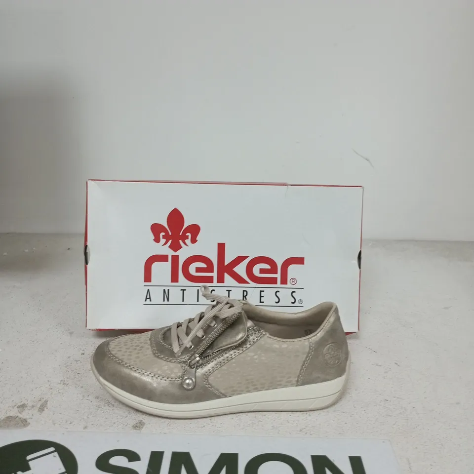 RIEKER ANTISTRESS SNEAKERS – GREY METALLIC EU SIZE 39