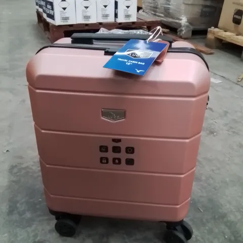BOXED LUGG 15" PINK LIGHTWEIGHT TRAVEL CABIN SUITCASE 