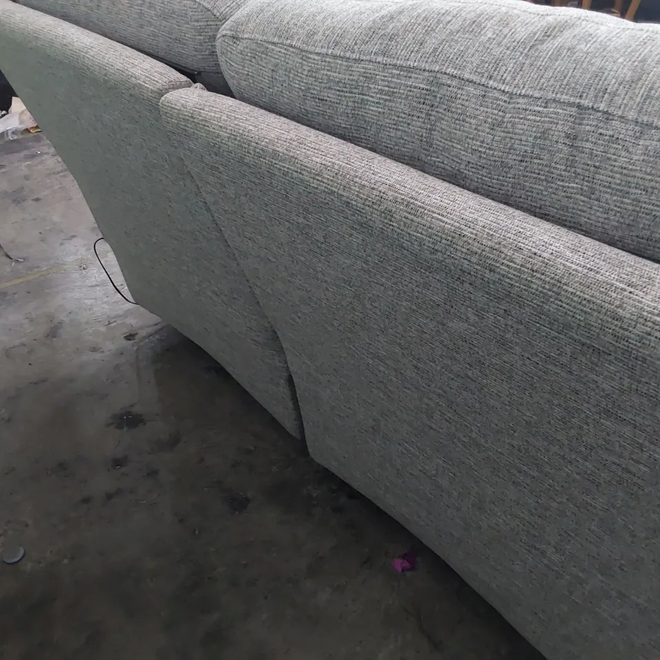 QUALITY BRITISH DESIGNER G PLAN WASHINGTON POWER RECLINING TWO SEATER SOFA GRAPHENE DUCK FABRIC