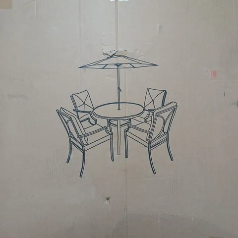 BOXED SANTA ROSA 6-PIECE DINING SET (1 BOX) - COLLECTION ONLY