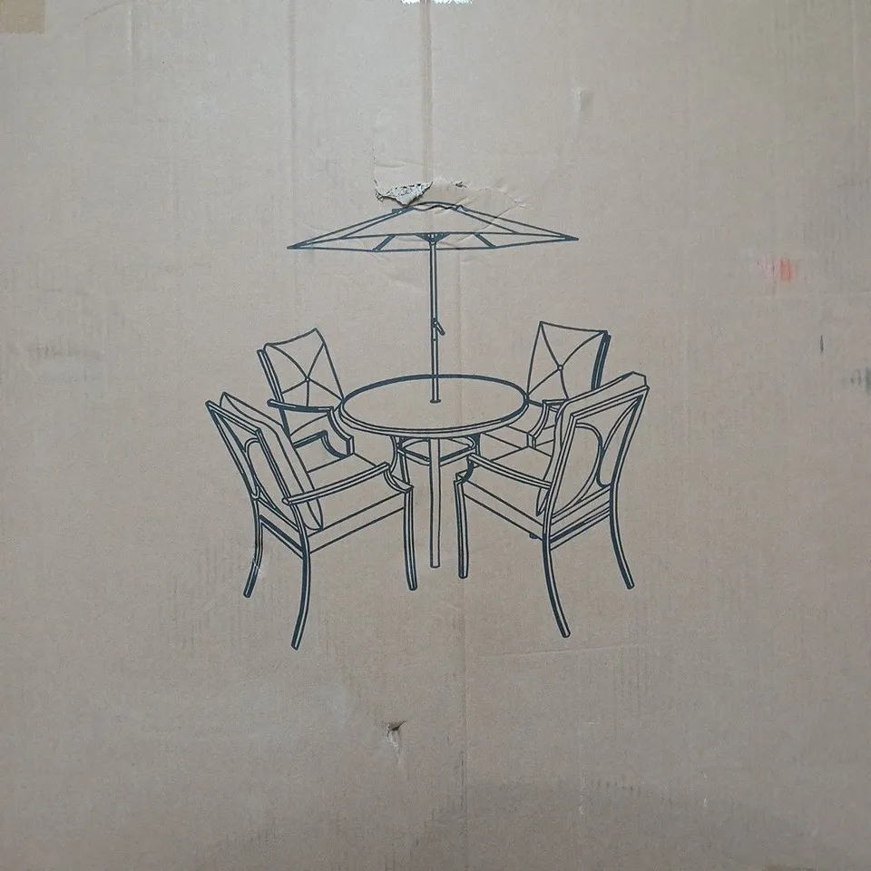 BOXED SANTA ROSA 6-PIECE DINING SET (1 BOX) - COLLECTION ONLY RRP £129.99