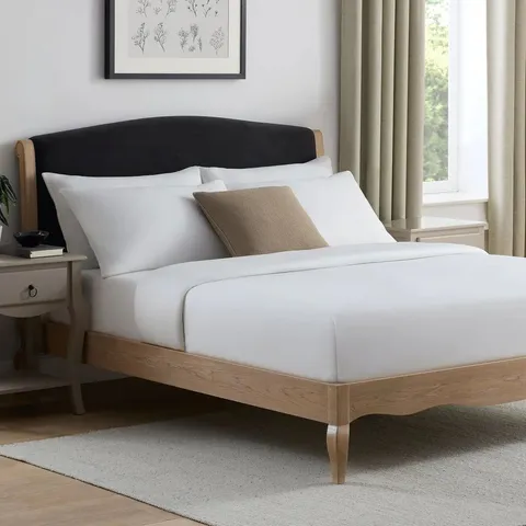 BOXED DUSK CHAMBERY BED FRAME - INK // SIZE: 4FT6 DOUBLE (2 BOXES)