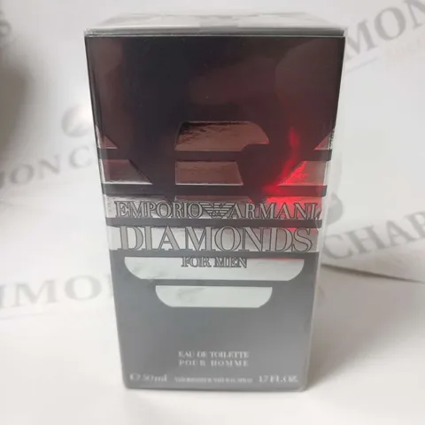 BOXED EMPORIO ARMANI DIAMONDS FOR MEN 50ML EAU DE TOILETTE