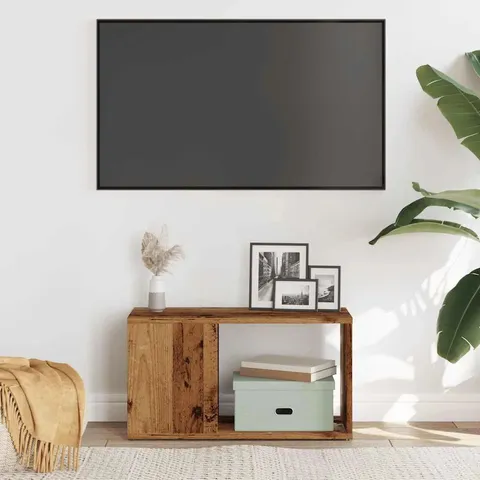 BOXED DARENDE TV CABINET ARTISIAN OAK 60×24×32CM ENGINEERED WOOD