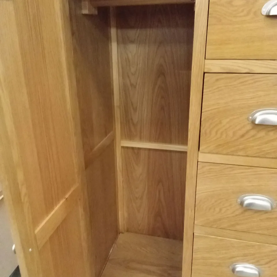 HAGBERG 1 DOOR WARDROBE WITH 5 DRAWERS AND 1 DOOR