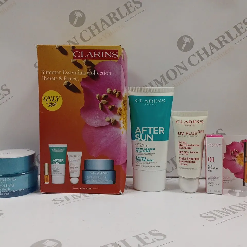 BOXED CLARINS SUMMER ESSENTIALS COLLECTION HYDRATE & PROTECT 