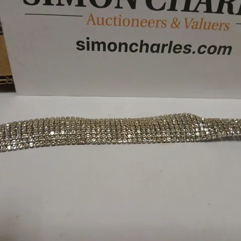 MALIKA CRYSTAL CUFF BRACELET