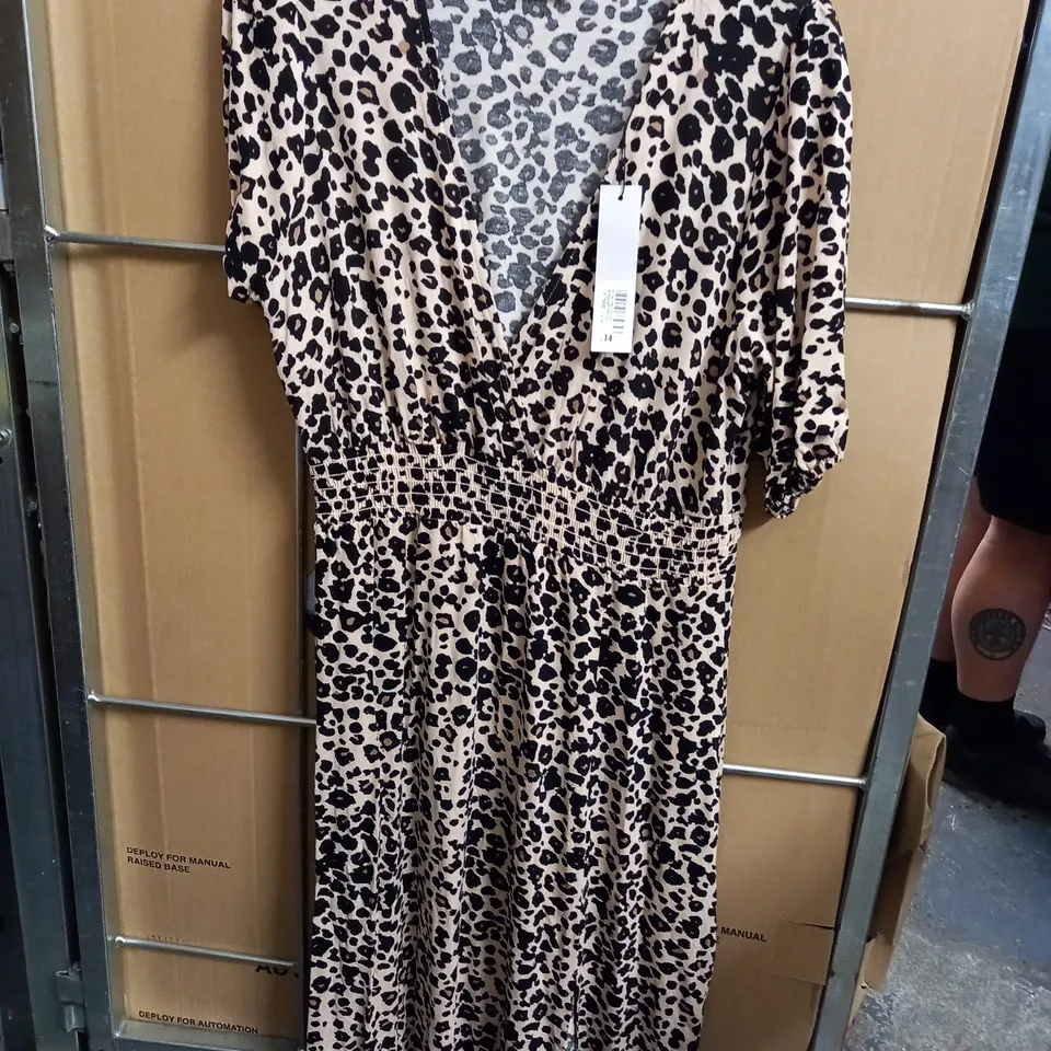ROMAN ANIMAL MIDI DRESS - 14
