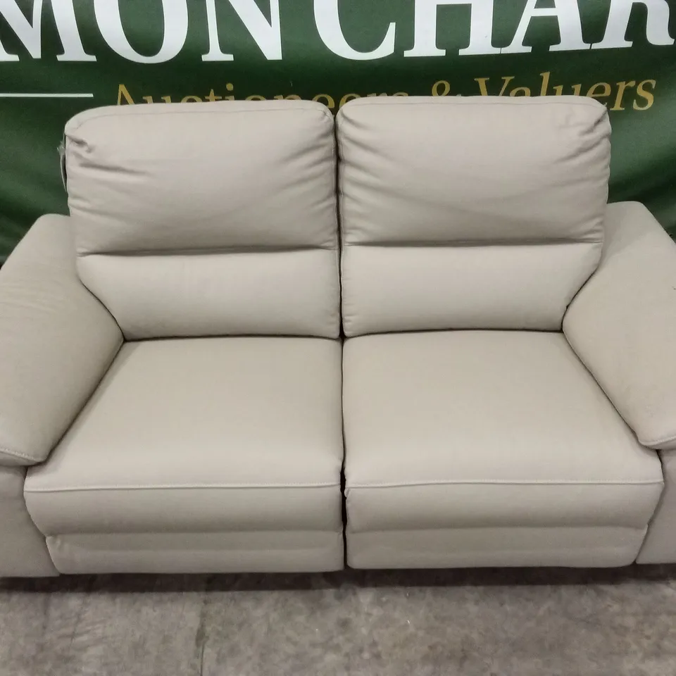 PAVILION 2 SEATER LEATHER/FAUX LEATHER POWER RECLINER SOFA RRP £949