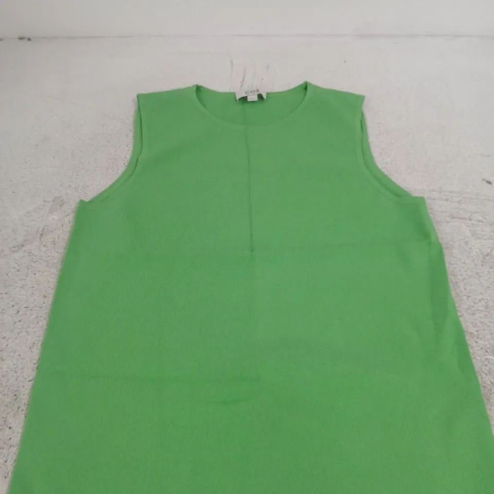 COS GREEN SLEEVELESS KNIT VEST – EU L