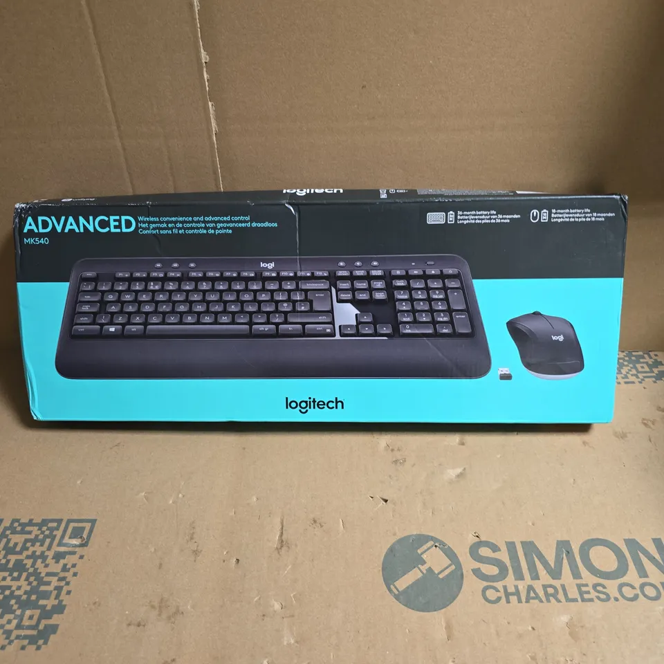 Logitech Advanced MK540 Wireless Keyboard & Mouse – Boxed
