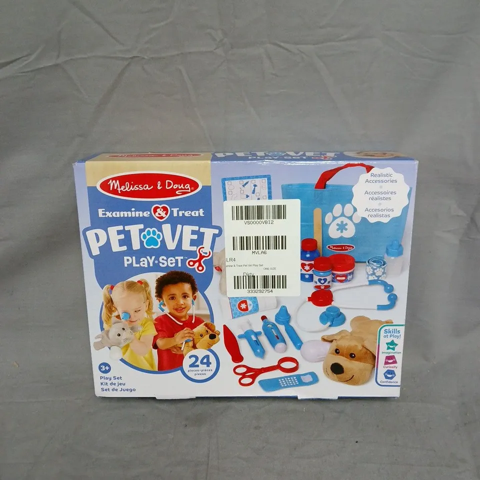 MELISSA & DOUG PET VET PLAY SET – 24-PIECE