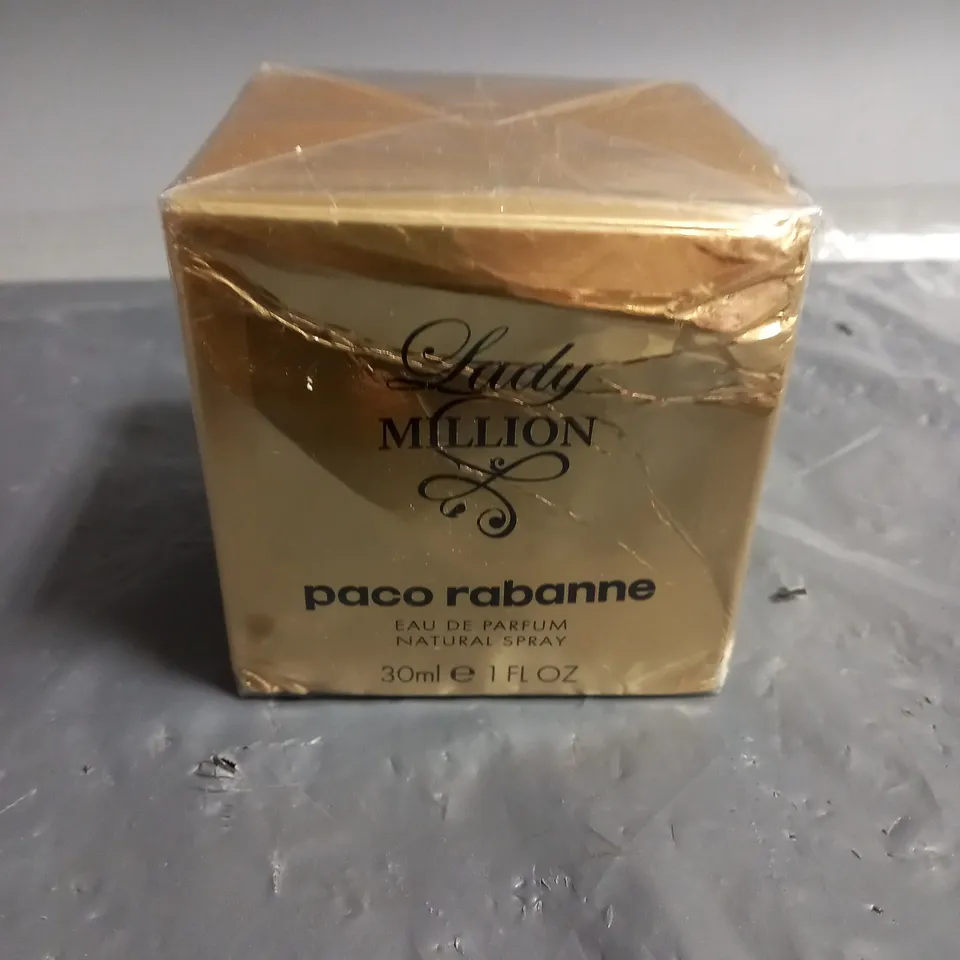 BOXED AND SEALED LADY MILLION PACO RABANNE EAU DE PARFUM 30ML