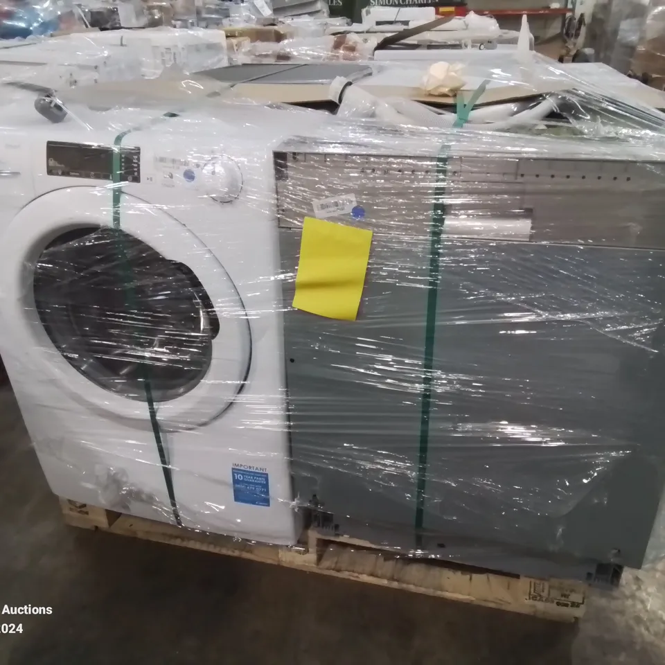 PALLET OF APPROXIMATELY 4 UNPROCESSED RAW RETURN WHITE GOODS TO INCLUDE;