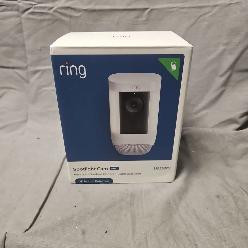 BOXED AND SEALED RING SPOTLIGHT CAM PRO BATTERY – OUTDOOR SECURITY CAMERA
