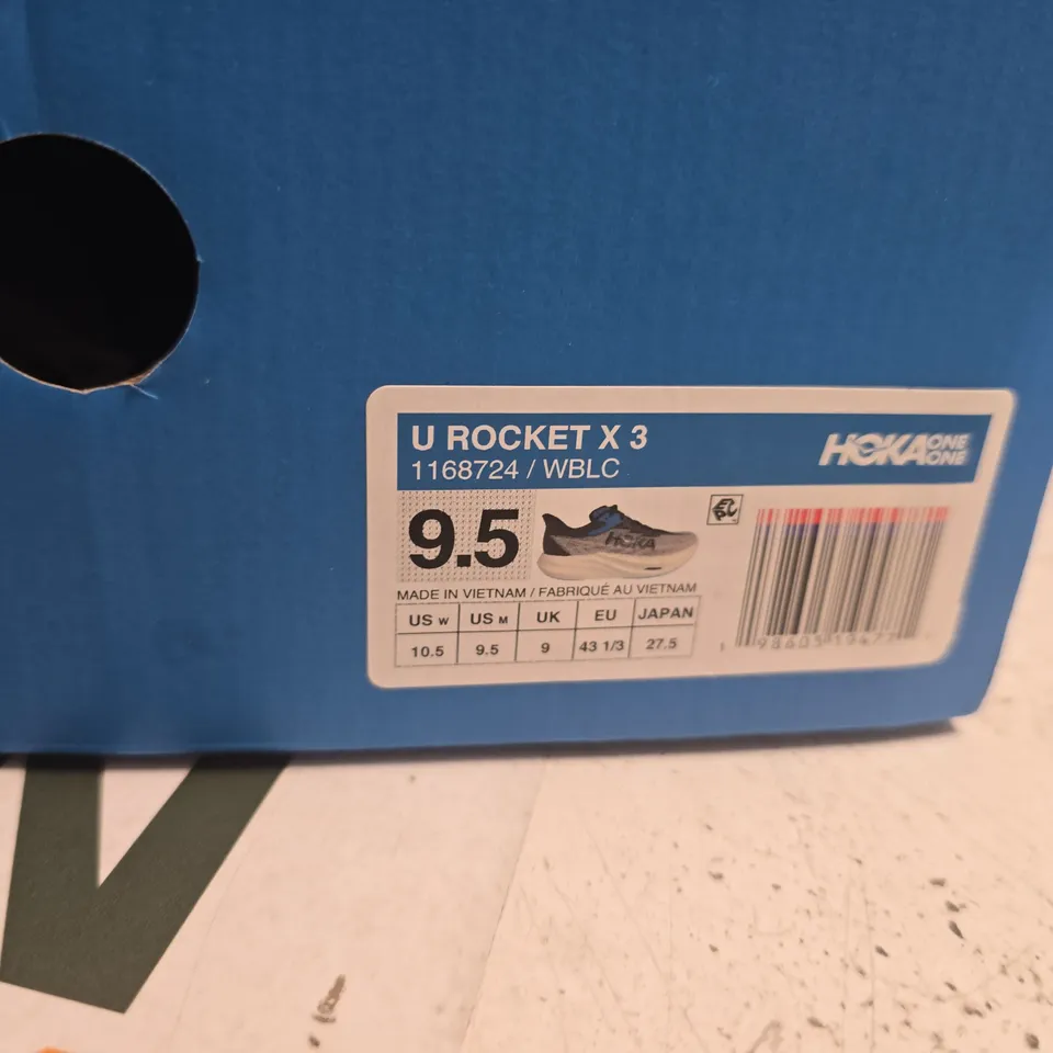 BOXED PAIROF HOKA U-ROCKET X3 RUNNING SHOES – UK 9