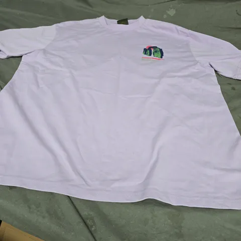 HOMEGROWN LOGO T-SHIRT, LILAC - UK SIZE XL