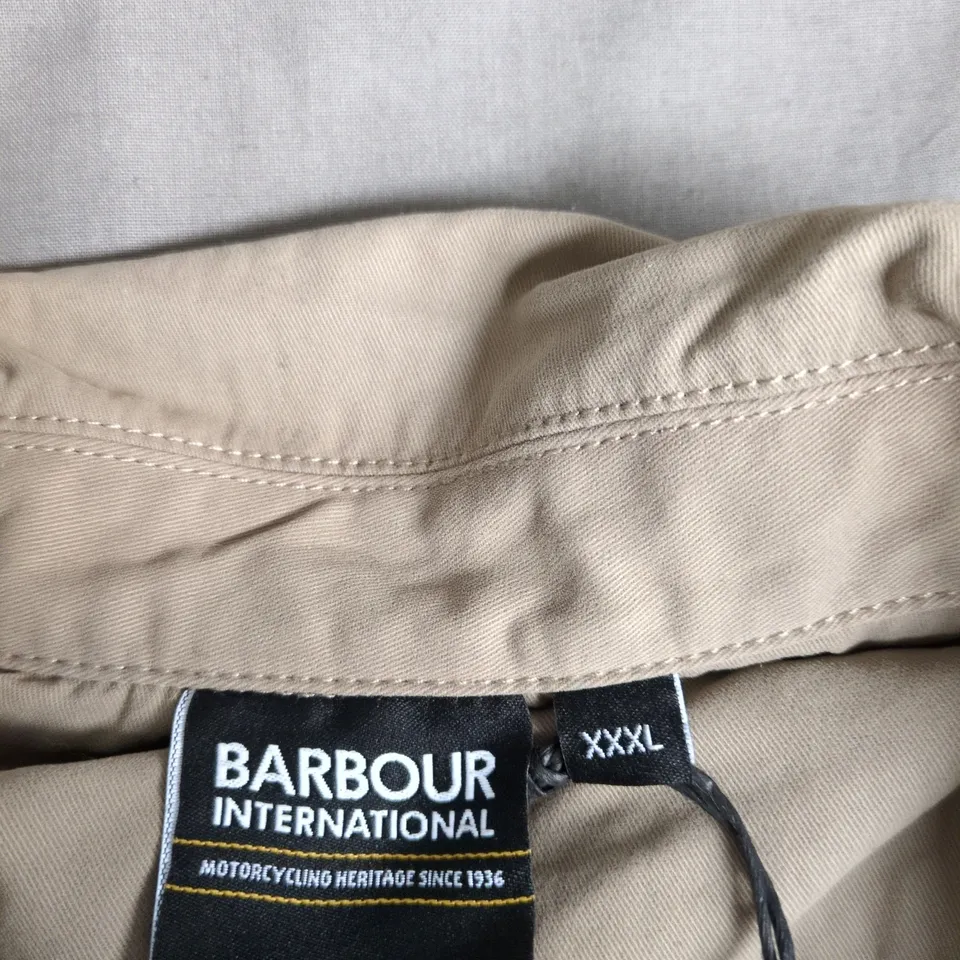 BARBOUR INTERNATIONAL JACKET – BEIGE, XXXL