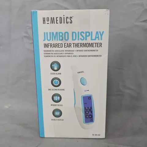 BOXED HOMEDICS JUMBO DISPLAY INFRARED EAR THERMOMETER TE-101-EU