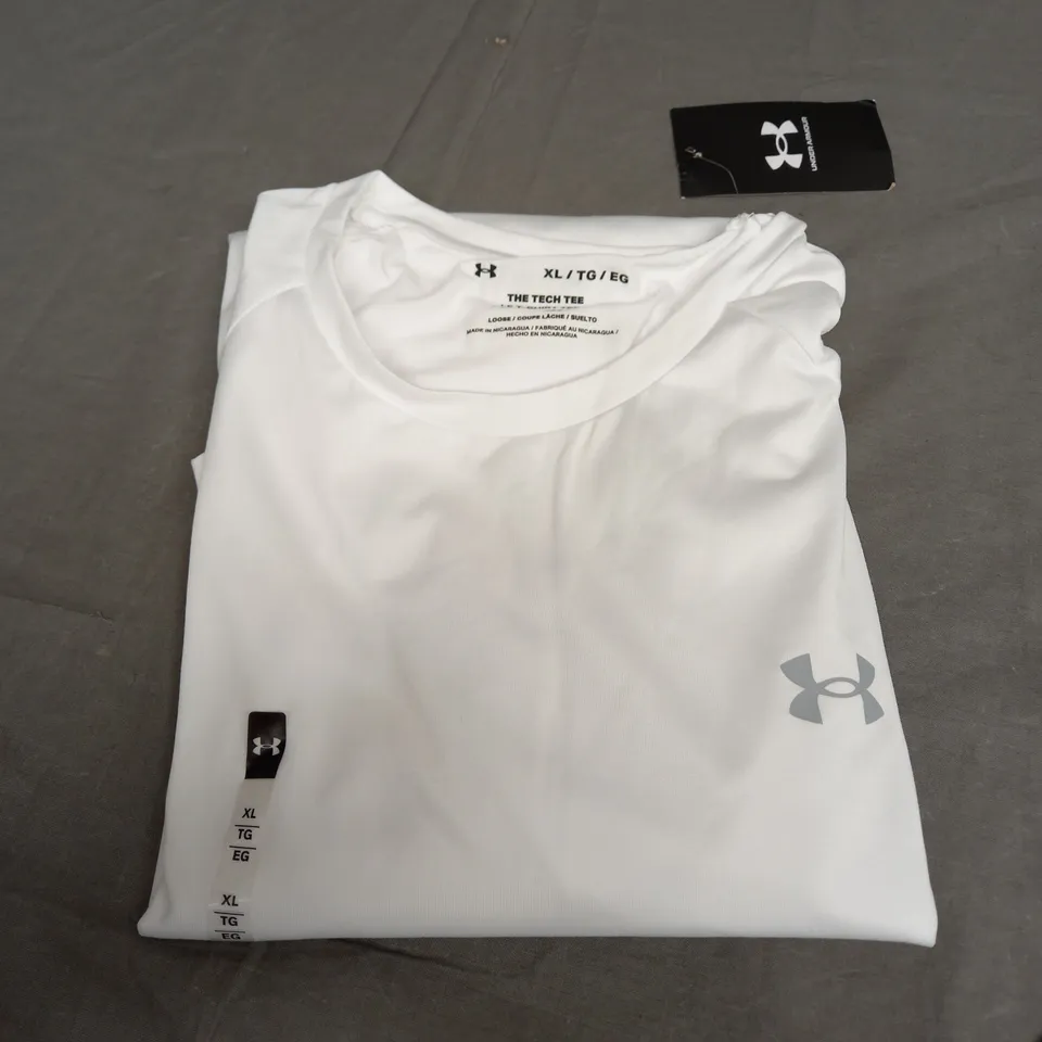 UNDER ARMOUR WHITE THE TECH T-SHIRT - XL