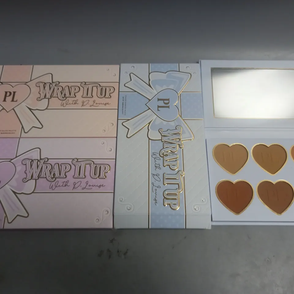 LOT OF 3 ASSORTED PLOUISE EYESHADOE PALETTES