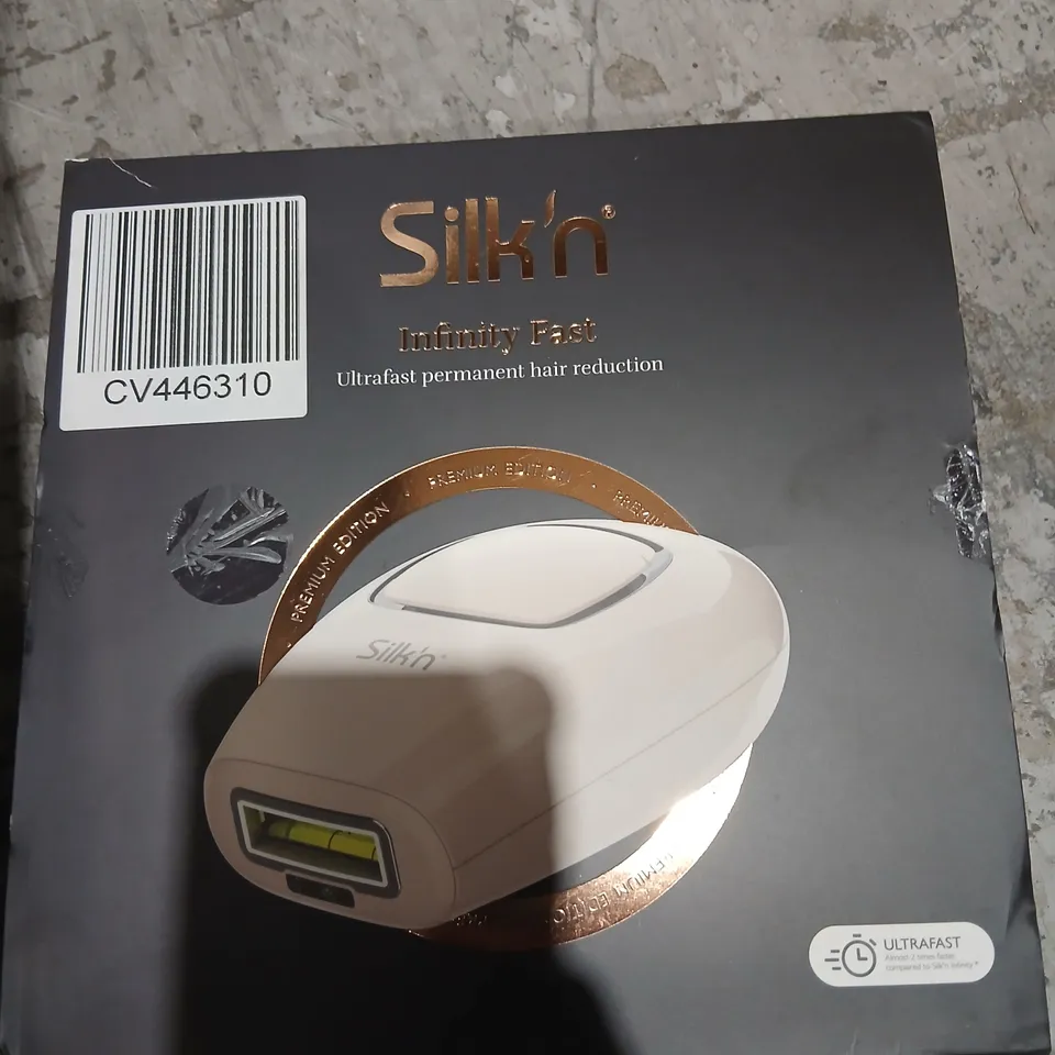 SILK'N INFINITY FAST ULTRAFAST PERMANENT HAIR REDUCTION DEVICE – PREMIUM EDITION (BOXED)